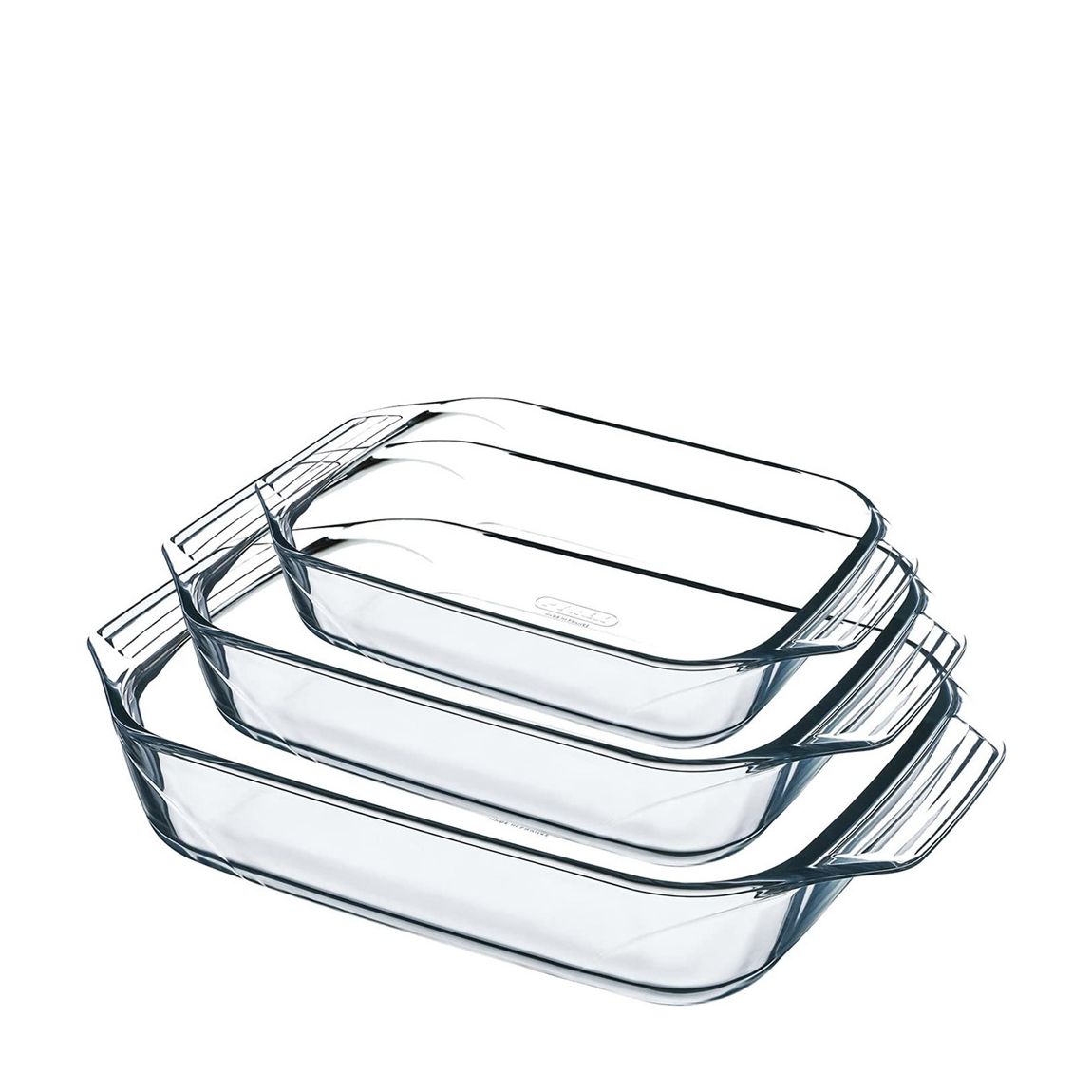 Set of 3 Borosilicate Glass Oven Dishes main product photo