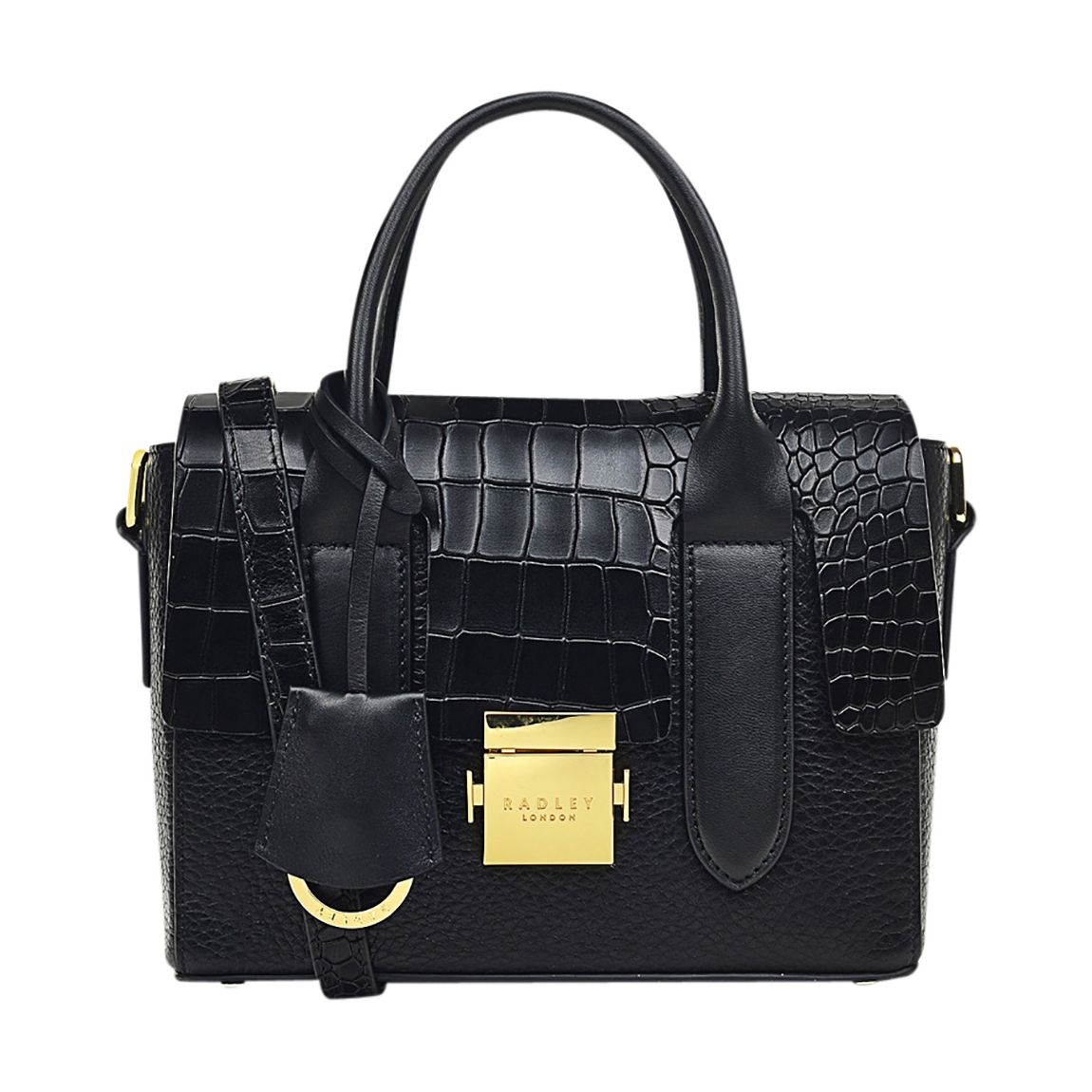Black Mayfair Lane Faux Small Flapover Crossbody main product photo
