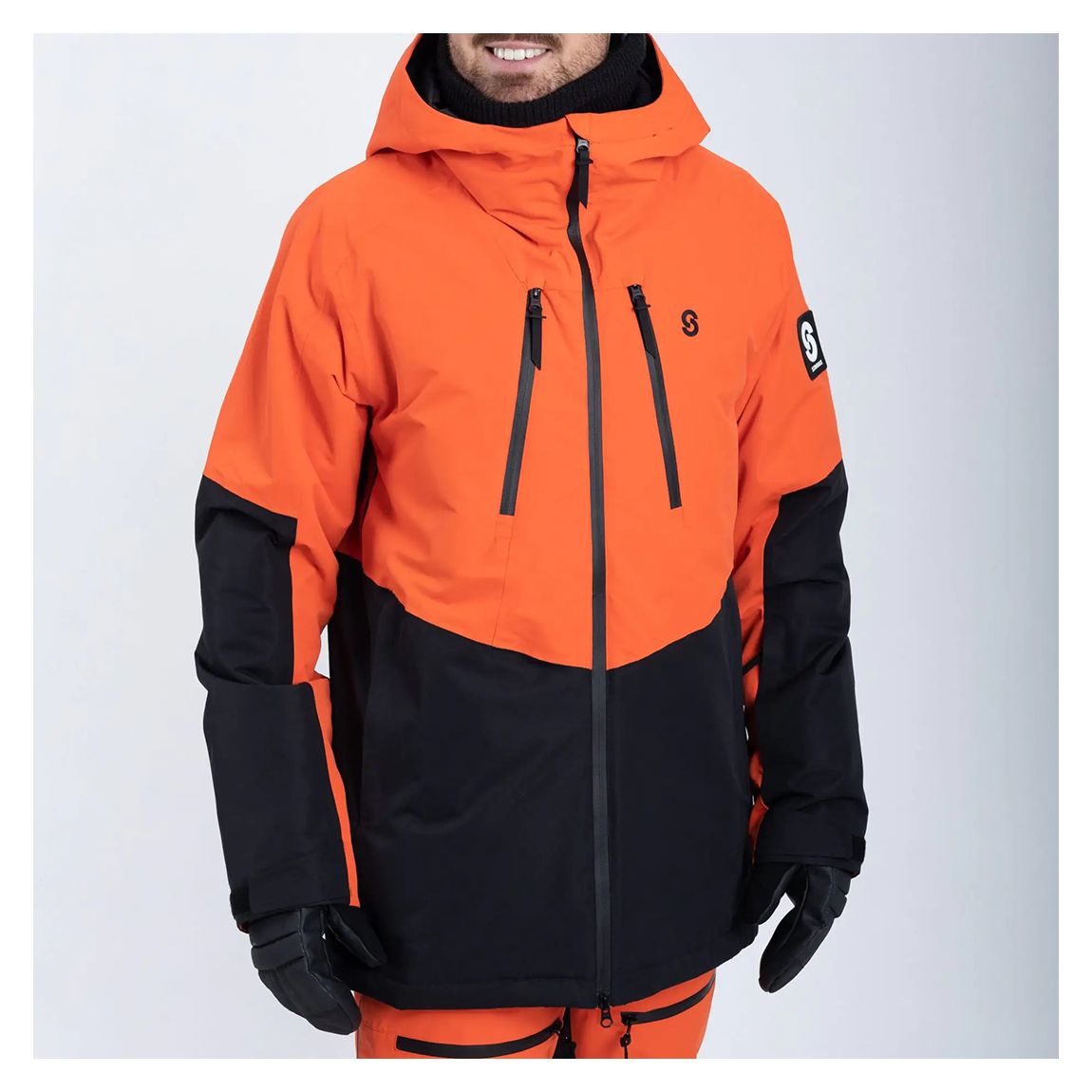 Men's Orange Lynx Ski Coat main product photo