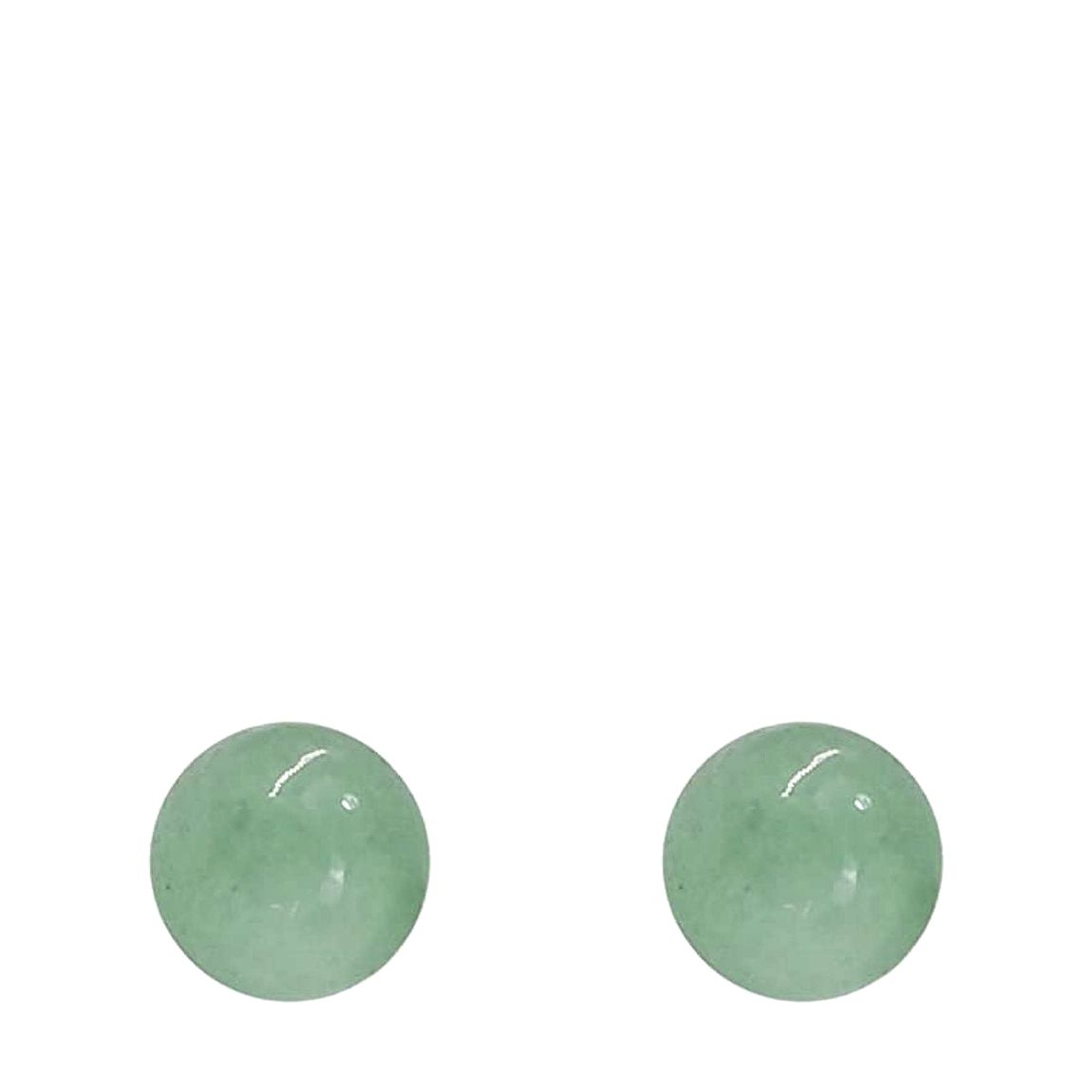 Sterling Silver Jade Stud Earrings main product photo