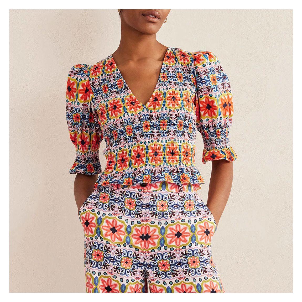 Multi Cotton Bodice Crop Top main product photo
