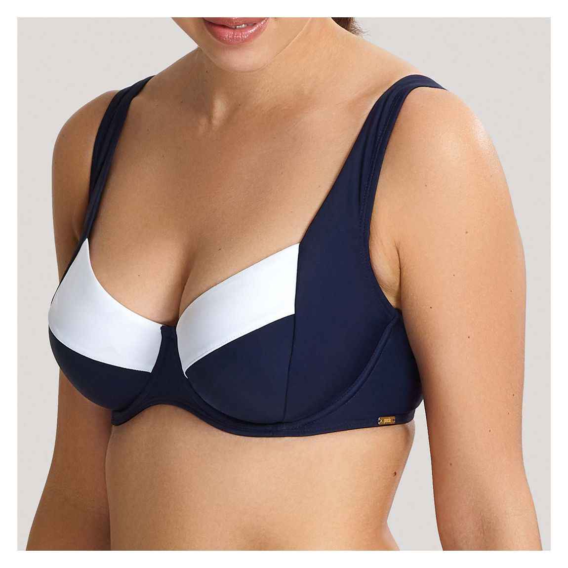 Navy & White Catarina Non Padded Bra main product photo