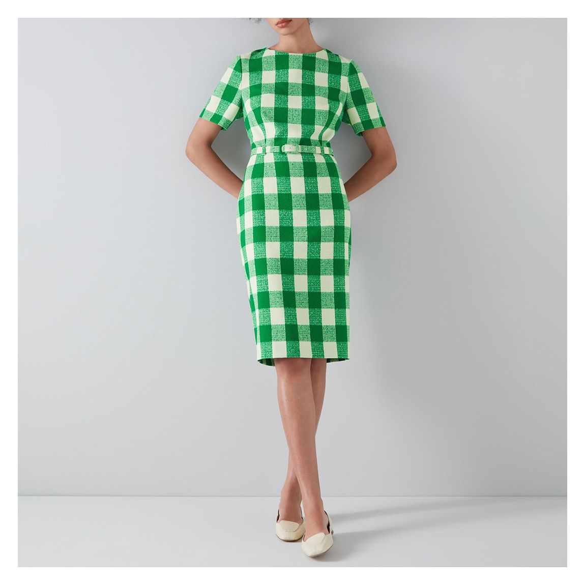 Green Maren Printed Dress main product photo