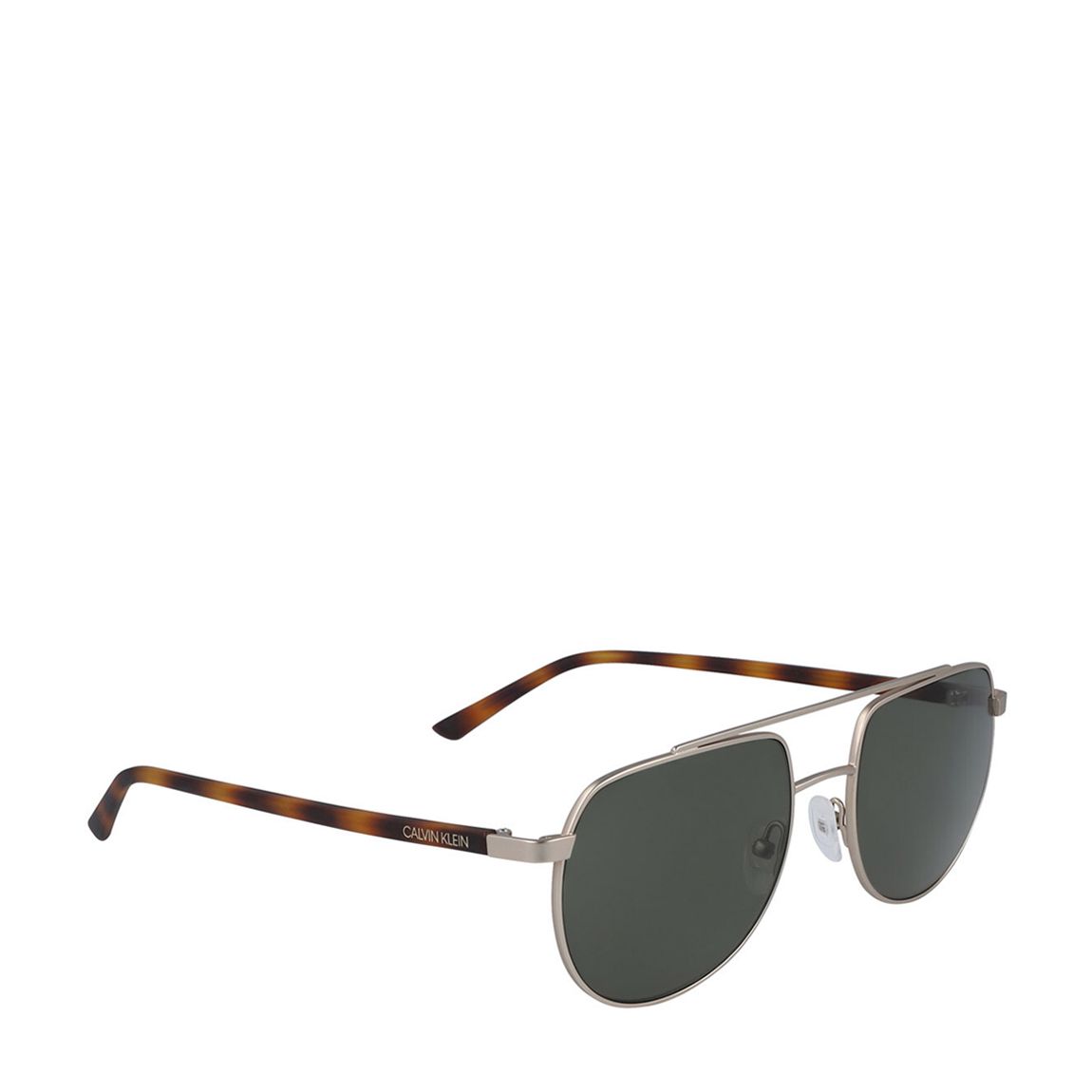 Men's Brown Havana/Green Calvin Klein 54mm main product photo