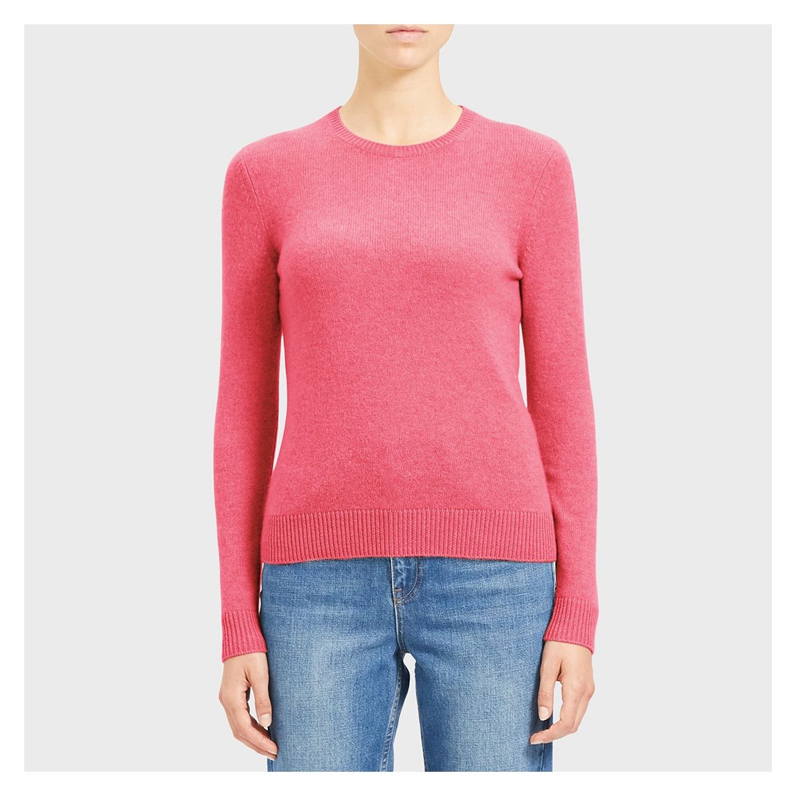 Pink Round Neck Cashmere Jumper main product photo