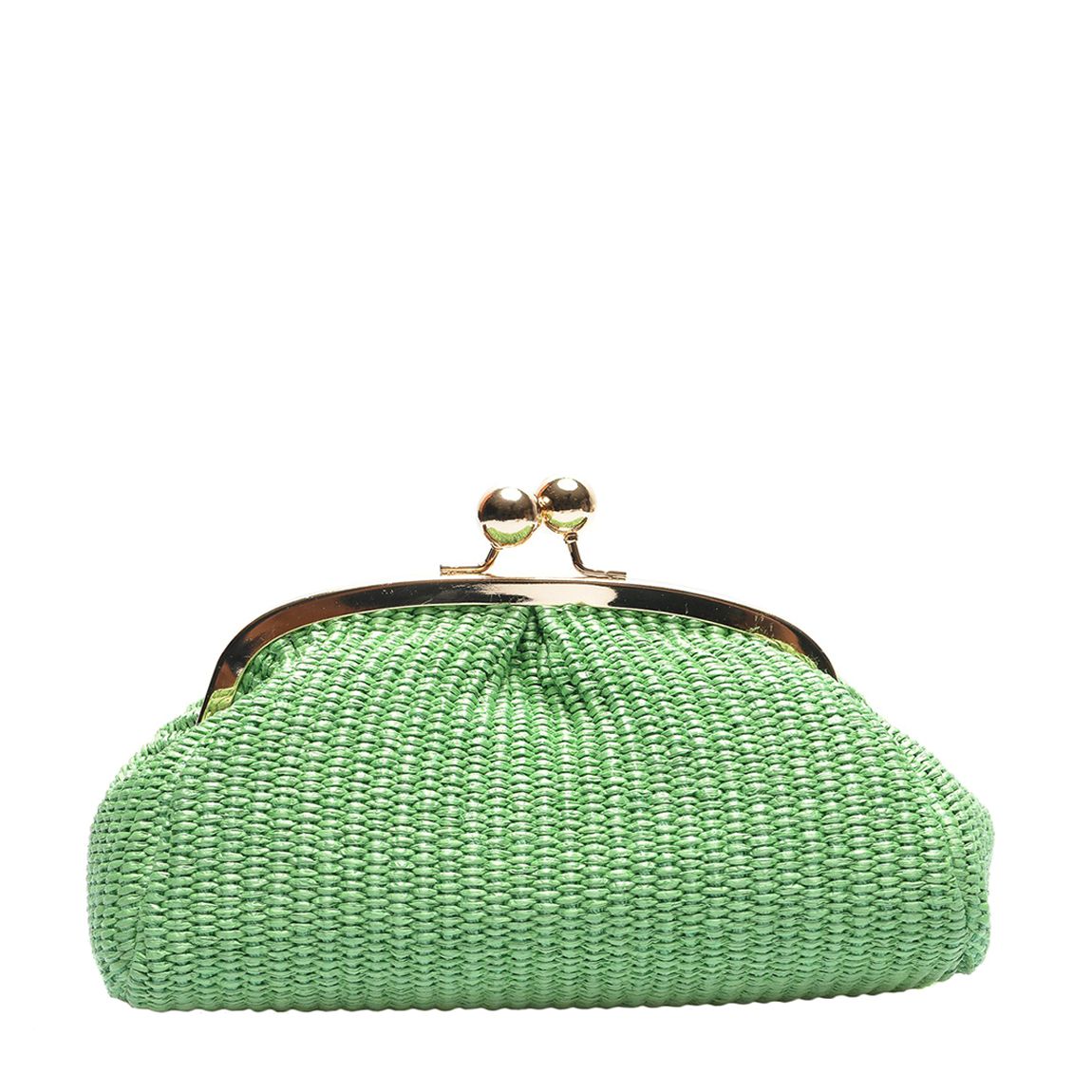 Green Leather Clutch Bag main product photo