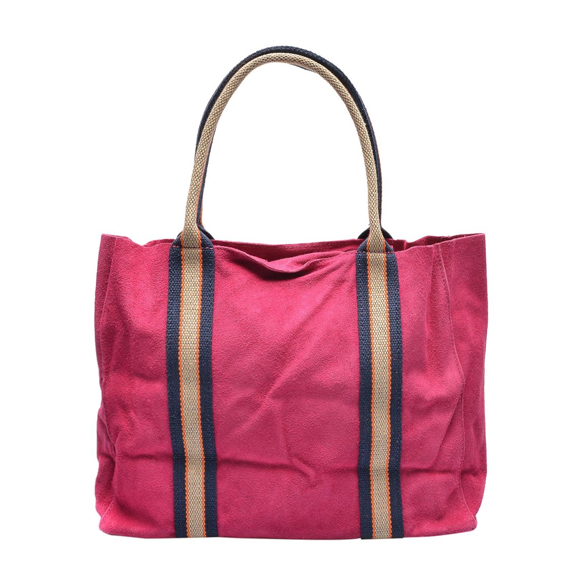 Pink Suede Top Handle Bag main product photo