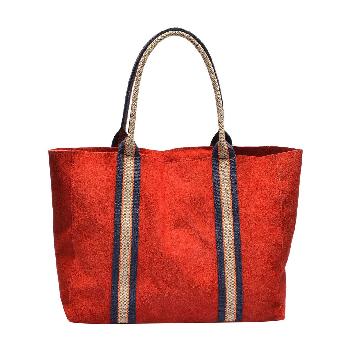 Red Suede Top Handle Bag main product photo