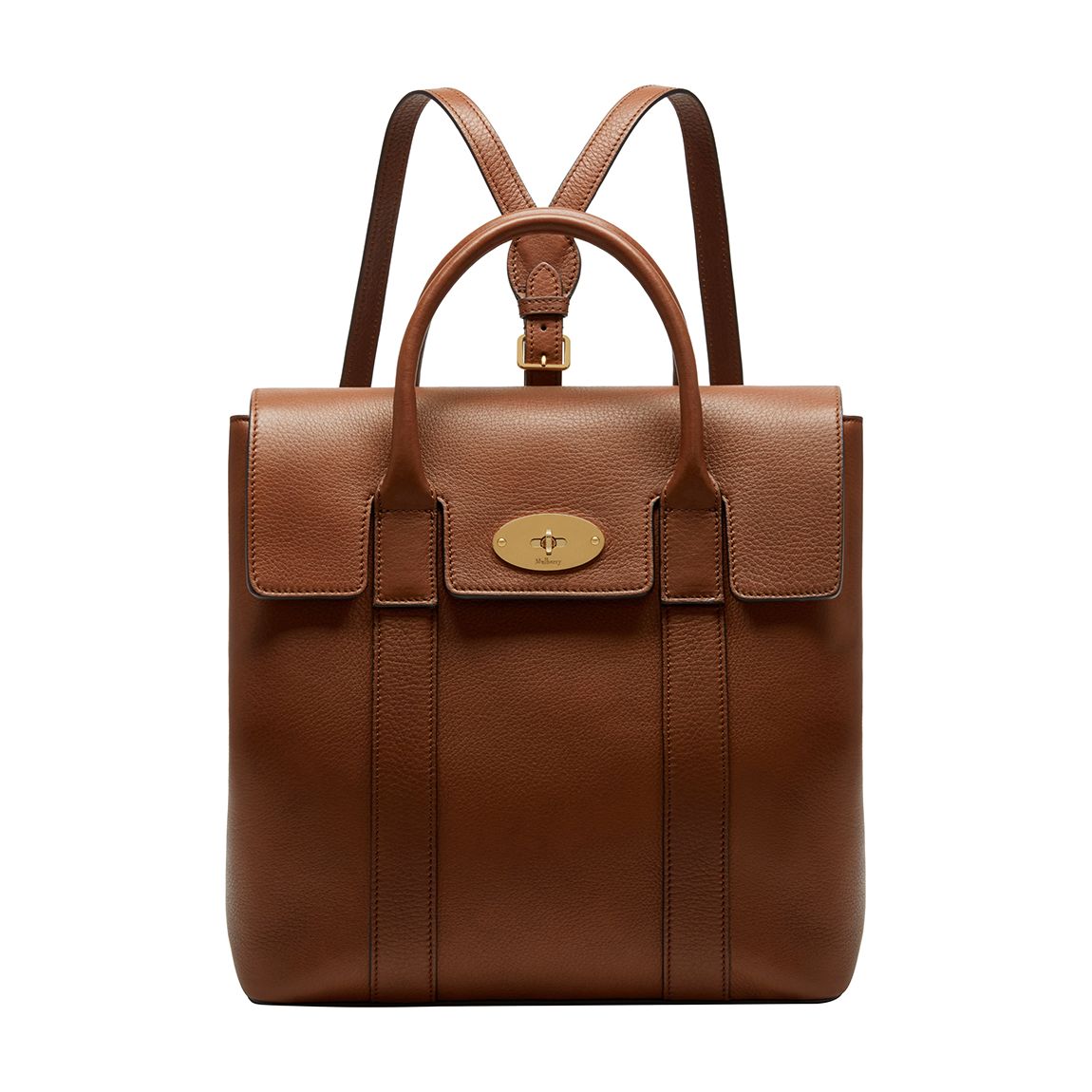 Oak Bayswater Classic Grain Leather Backpack main product photo