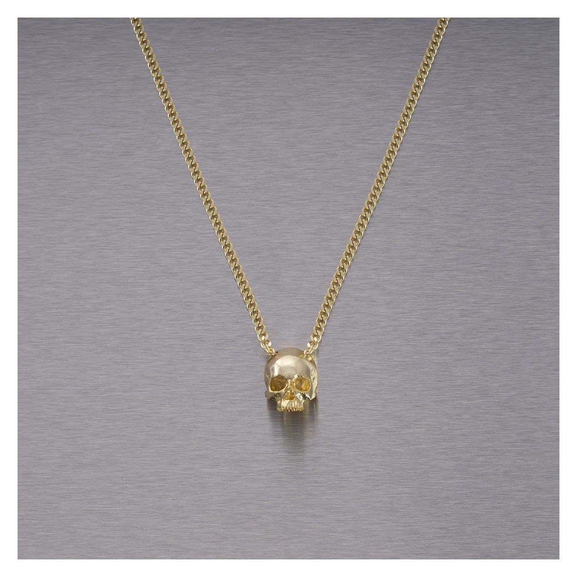 Skull Necklace in Gold, B+P x Travis Barker main product photo
