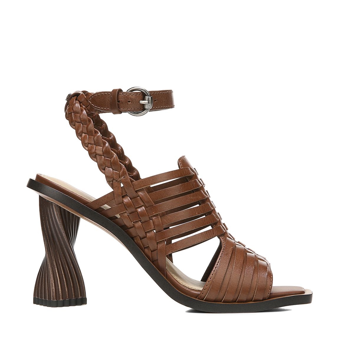 Dark Bourbon Holland Leather Heeled Sandals main product photo