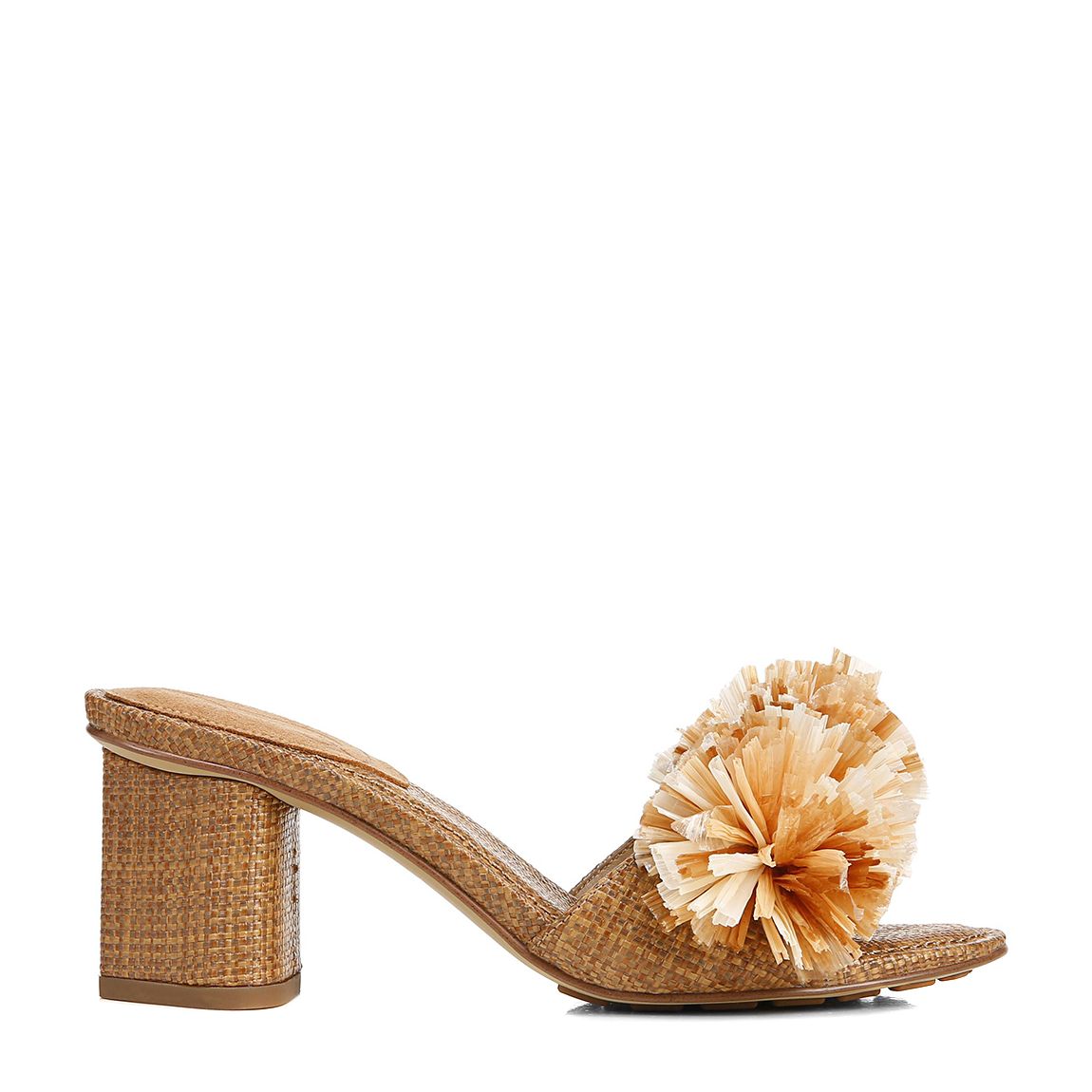 Women's Brown Olia Block Heeled Mule main product photo