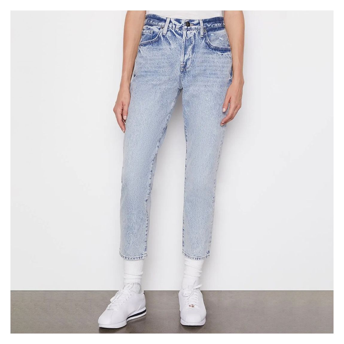 Light Blue Washed Le Original Straight Jeans main product photo