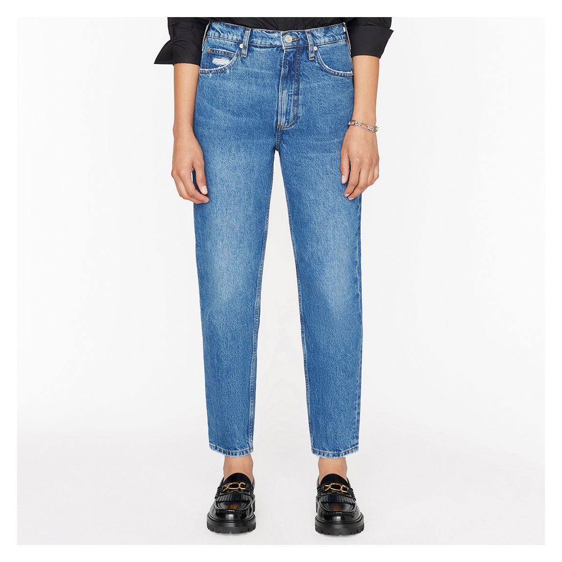 Mid Blue Le High N Tight Taper Straight Jeans main product photo