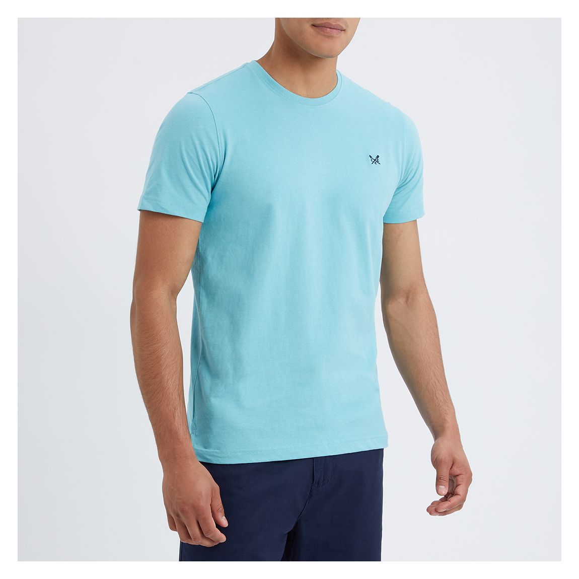 Sky Blue Crew Neck Tee main product photo