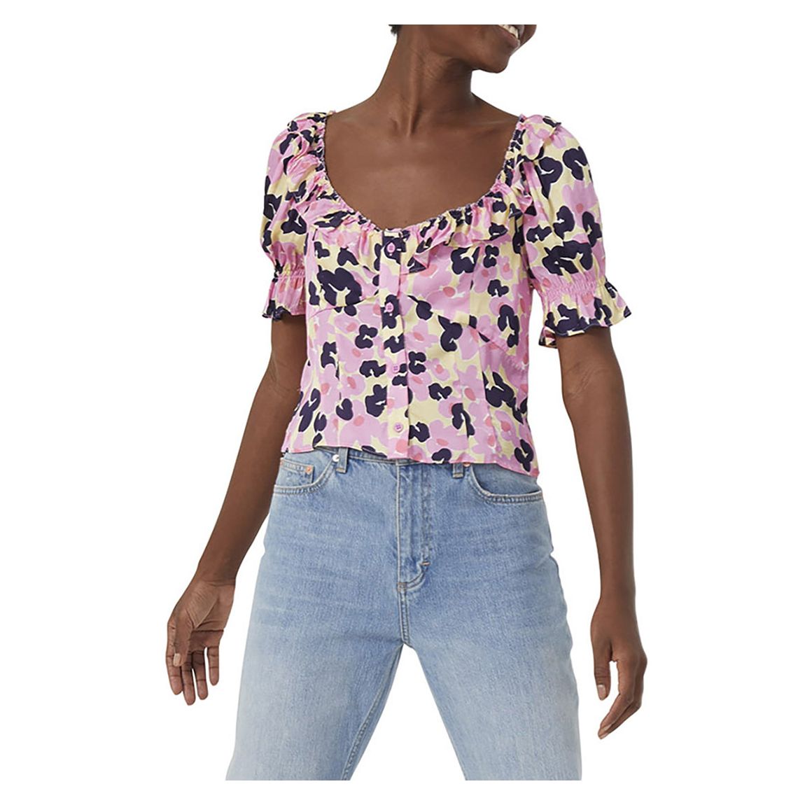 Multi Cassia Elitan Puff Sleeve Top main product photo