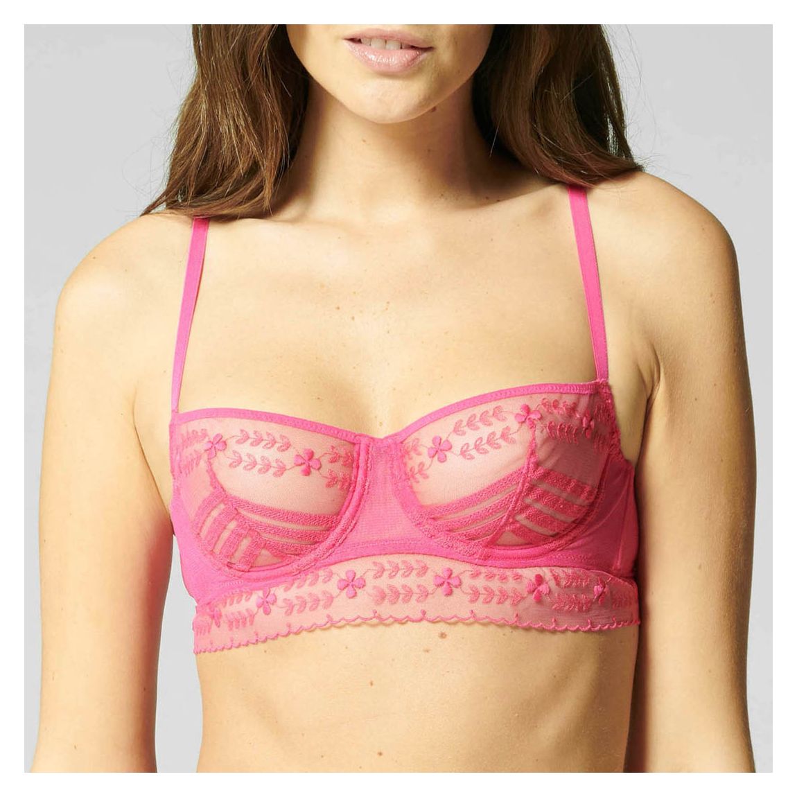 Disco Pink Marthe Half Cup Bra main product photo