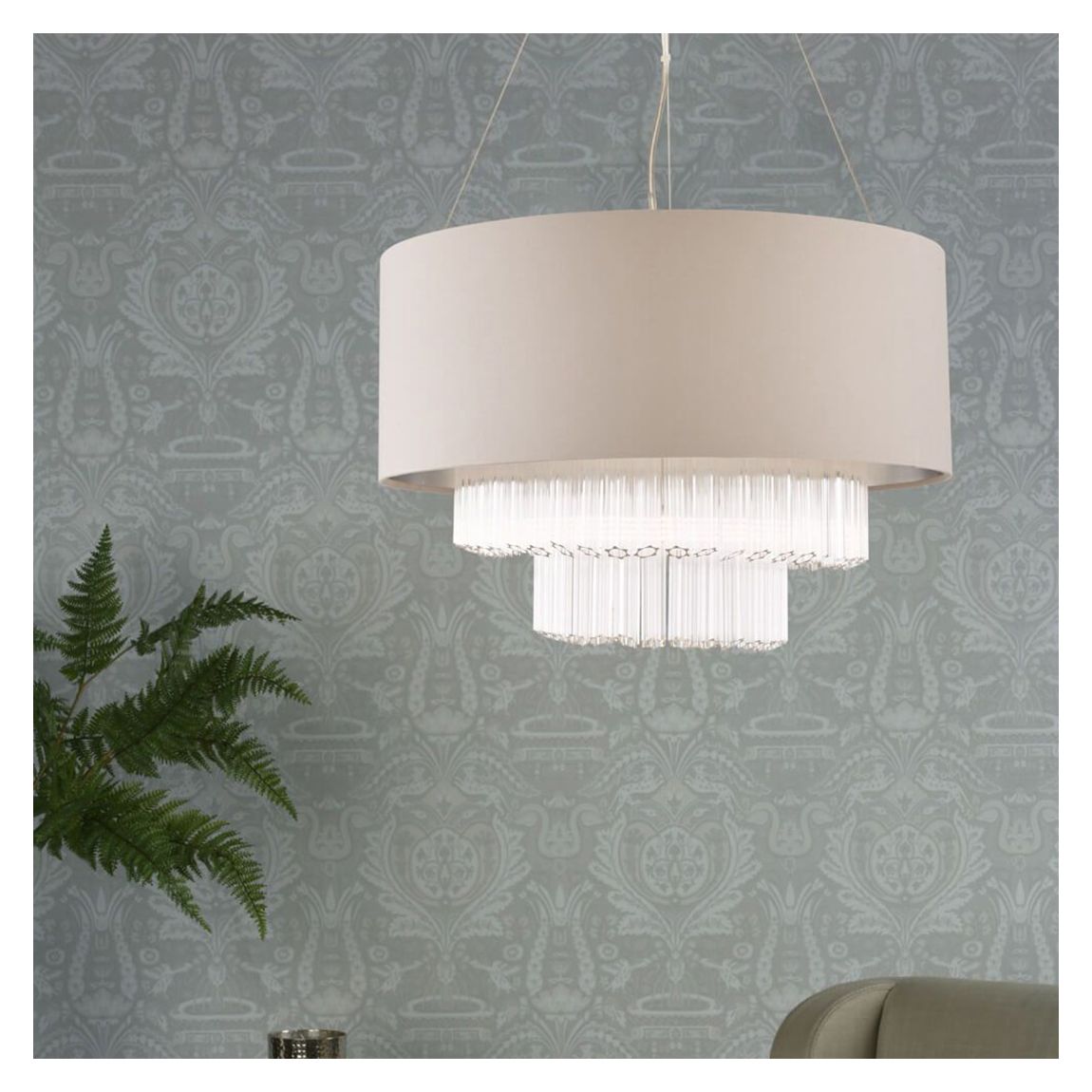Genevieve 5 Light Pendant Grey main product photo