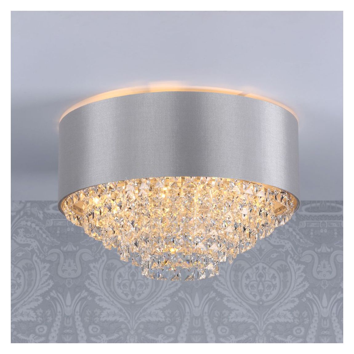 Carrington 5 Light Flush, Grey main product photo