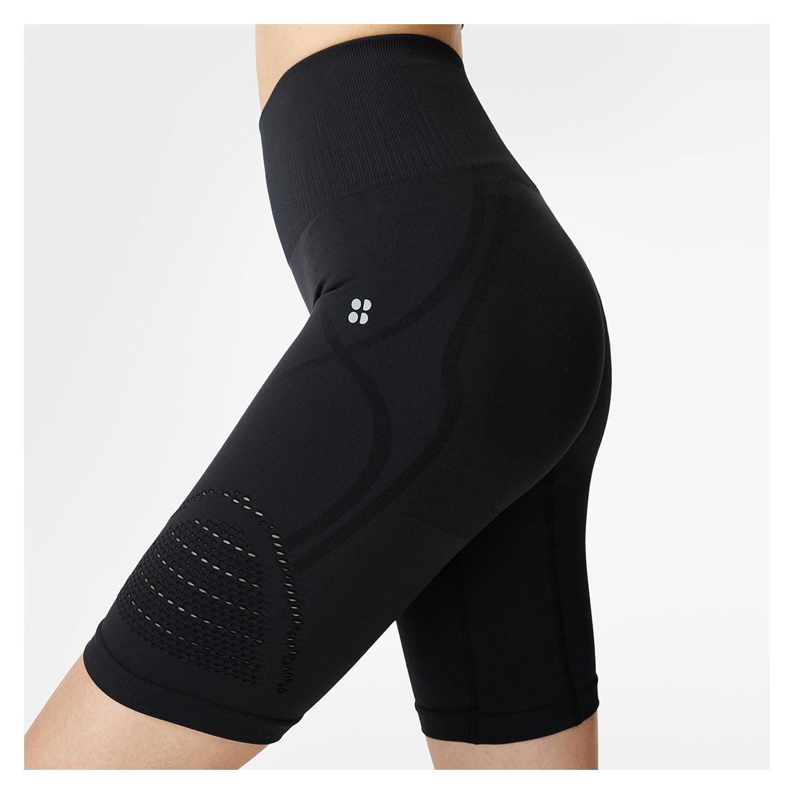 Black 360 Seamless 9 Biker Shorts main product photo