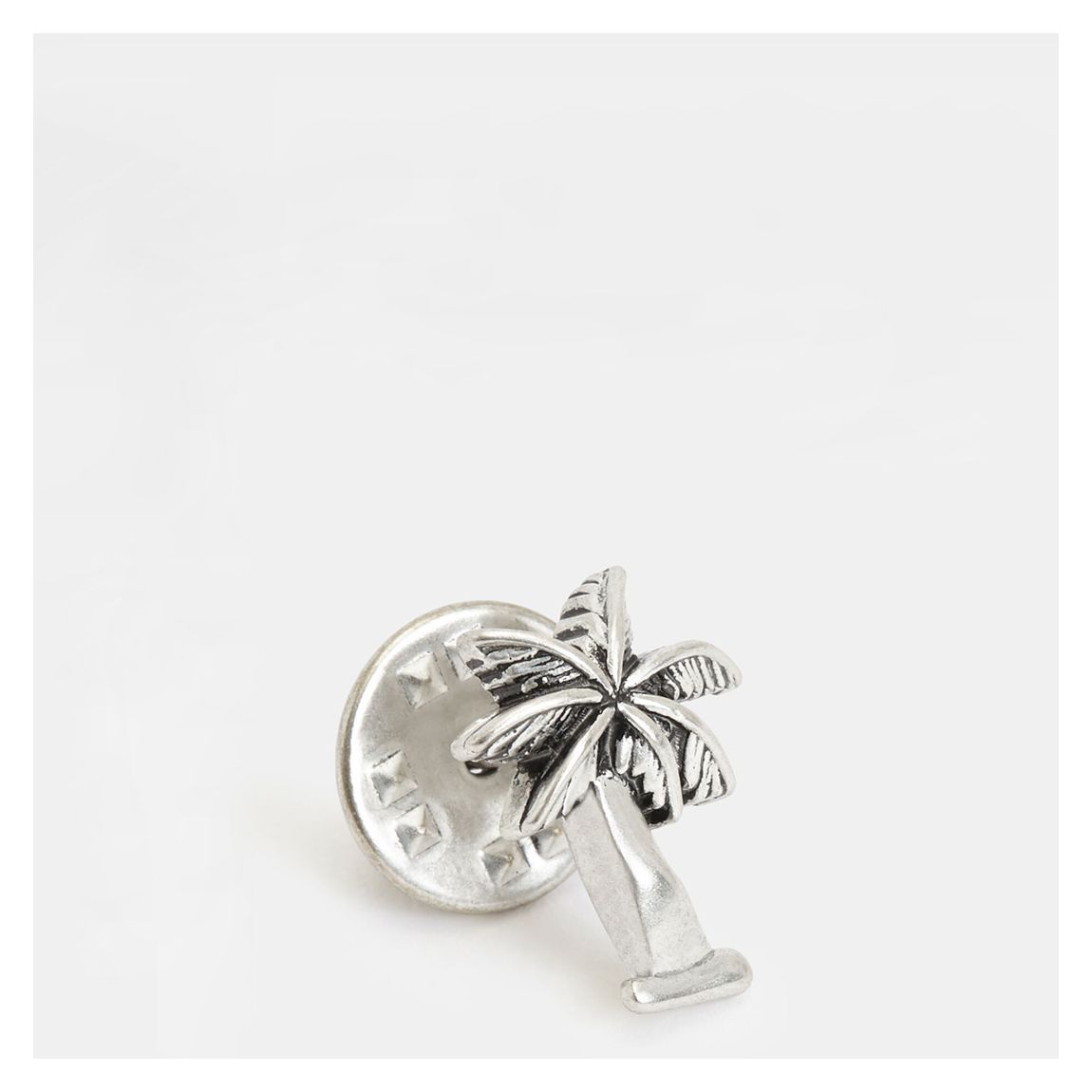 Warm Silver Palm Tree Pin main product photo