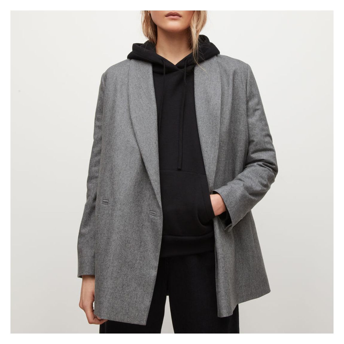 Grey Lalia Cashmere Blend Blazer main product photo
