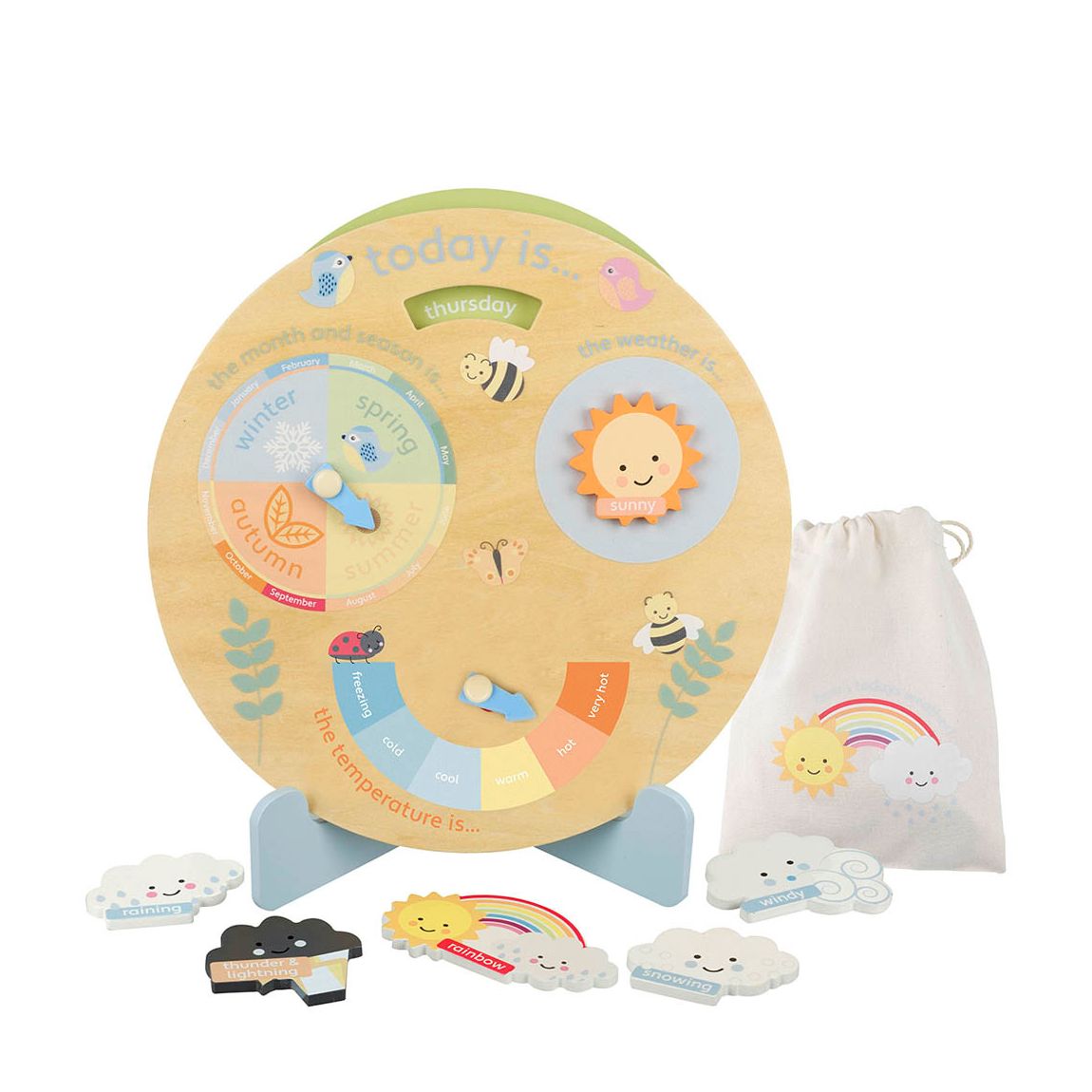 Spring Garden Weather Clock main product photo