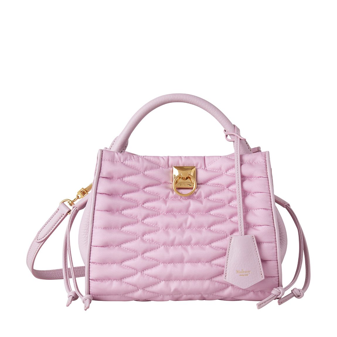 Lilac Blossom Iris Small Quilted Bag main product photo