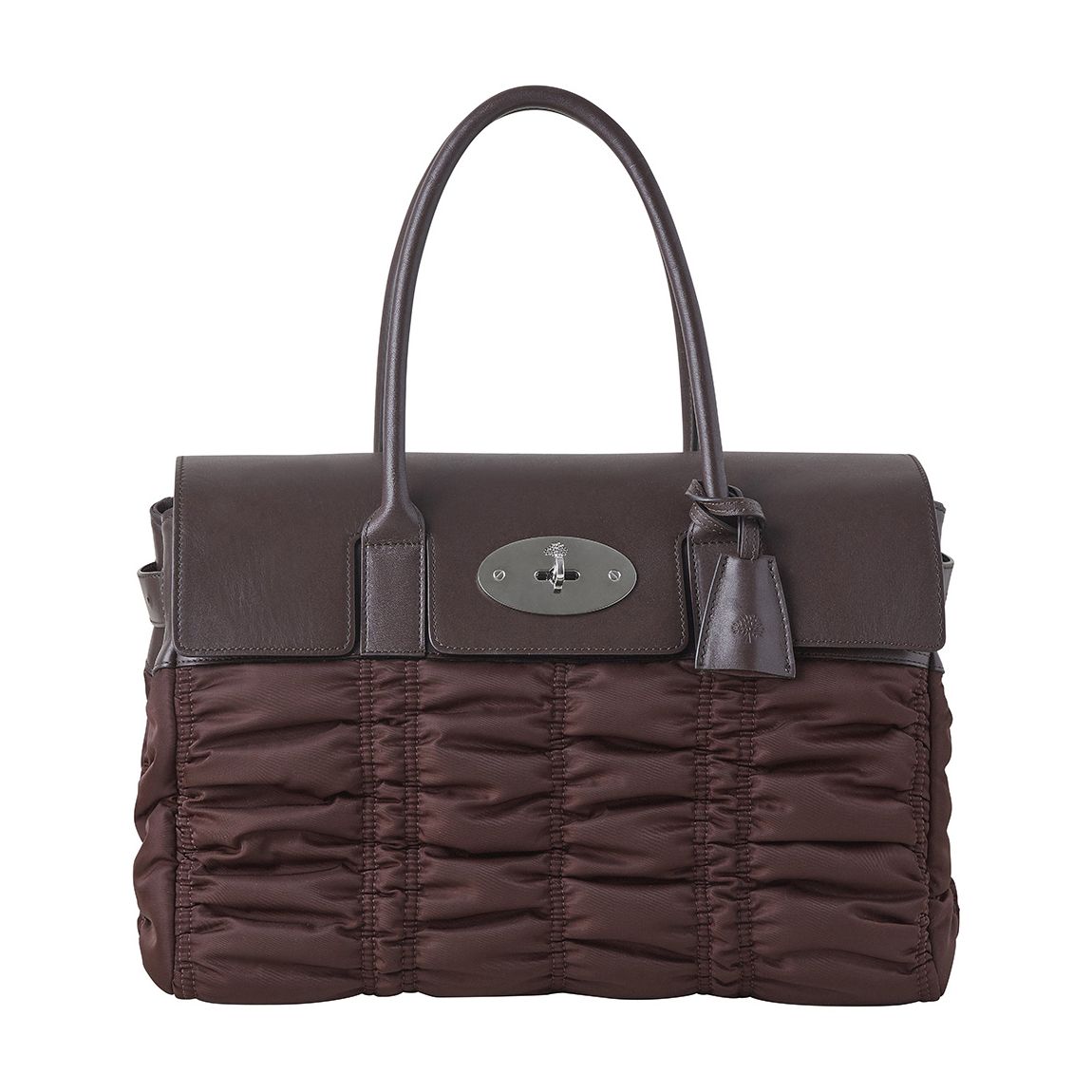 Oxblood Bayswater Ruched Nylon Bag main product photo