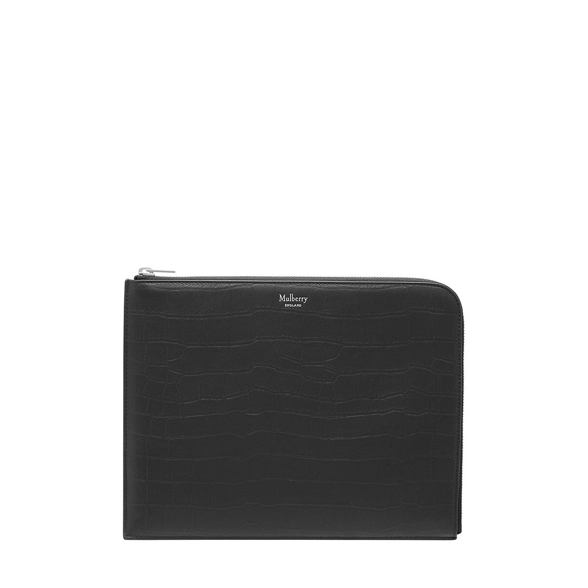 Black Matte Croc Tech Pouch main product photo