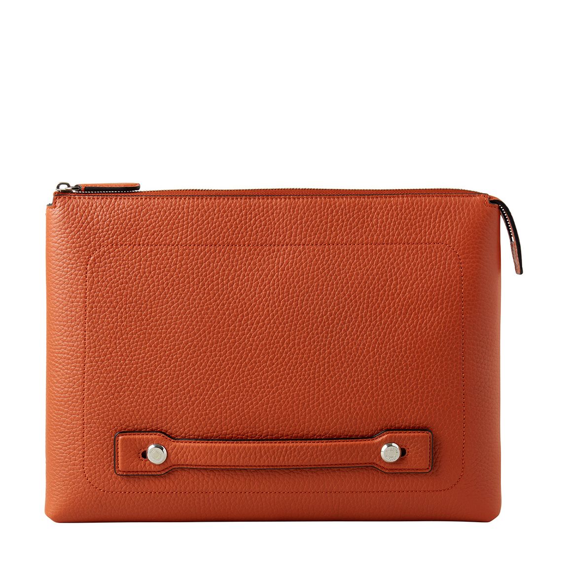 Rust Orange City Heavy Grain Leather Laptop Case main product photo