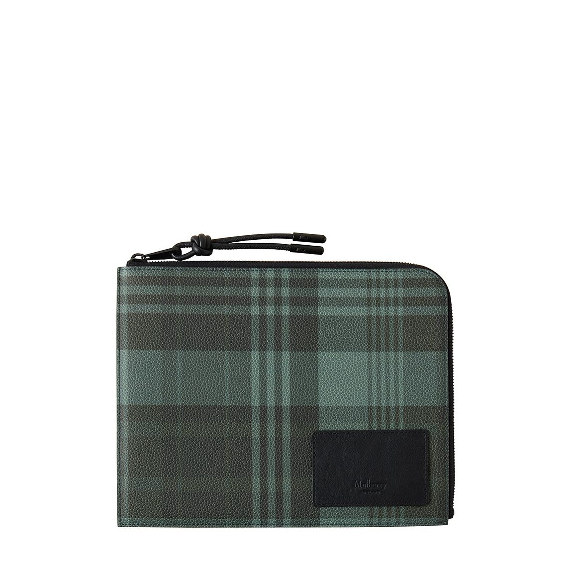 Mulberry Green Printed Zipped Tech Pouch main product photo