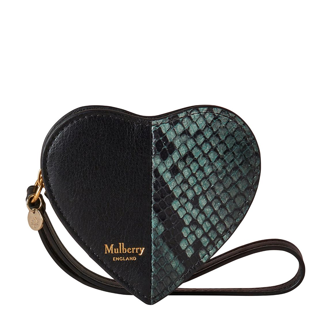 Mulberry Green Heart Coin Zip Purse main product photo
