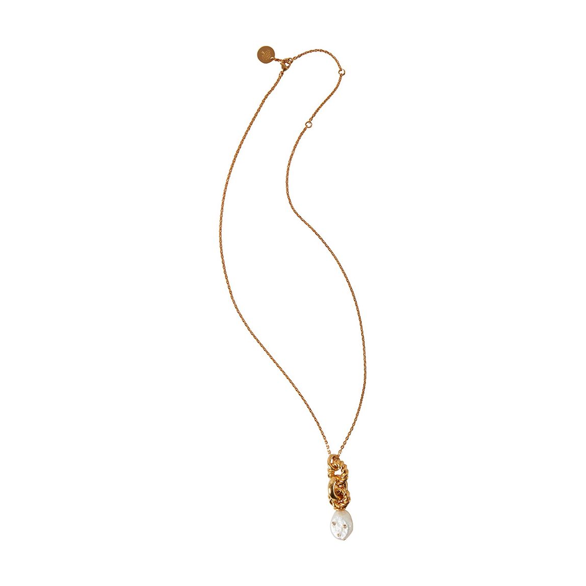 Mother of Pearl Baroque Grace Pearl Necklace main product photo