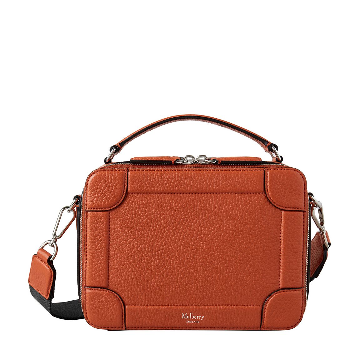 Rust Orange Belgrave Heavy Grain Leather Messenger main product photo