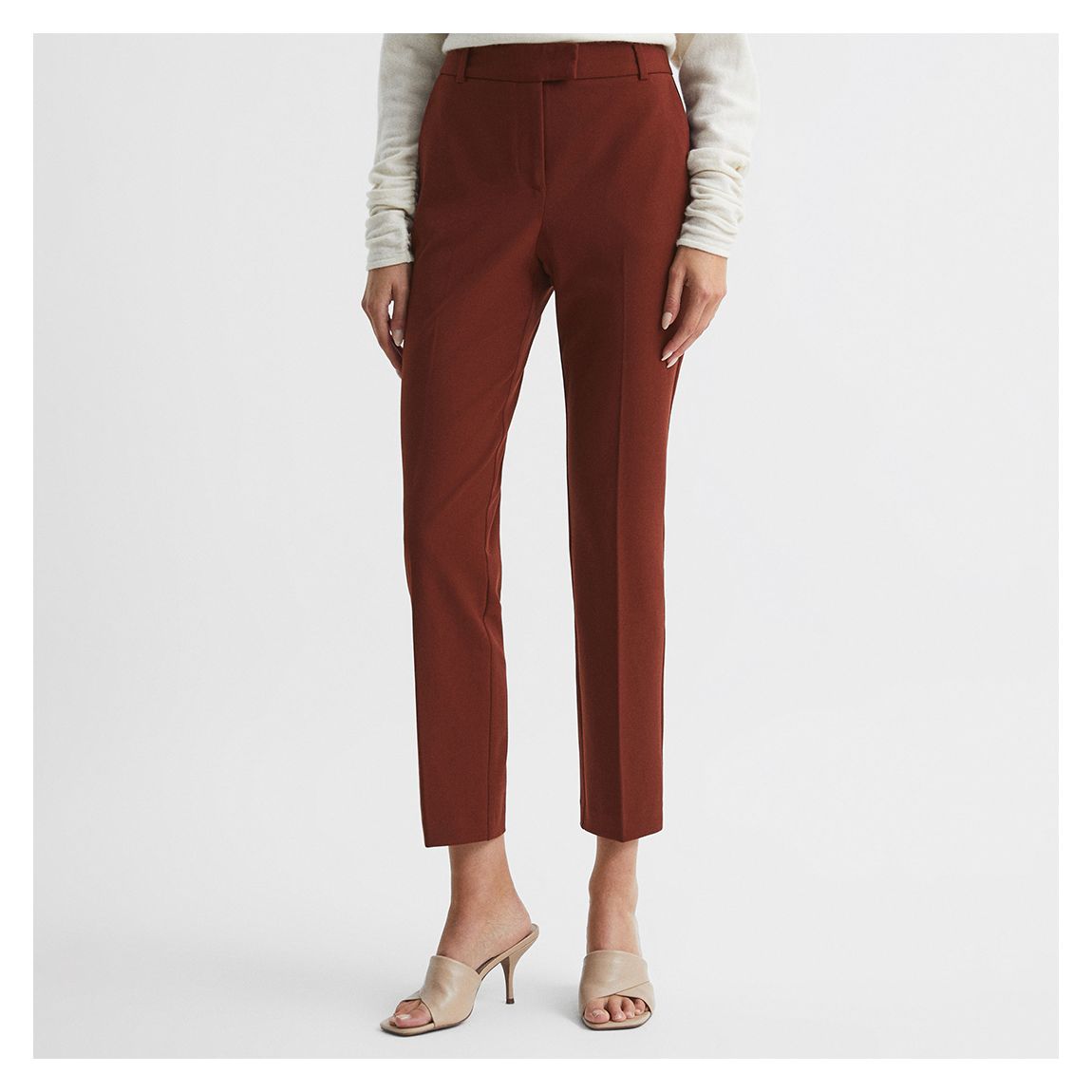 Red Joanne Slim Leg Trousers main product photo