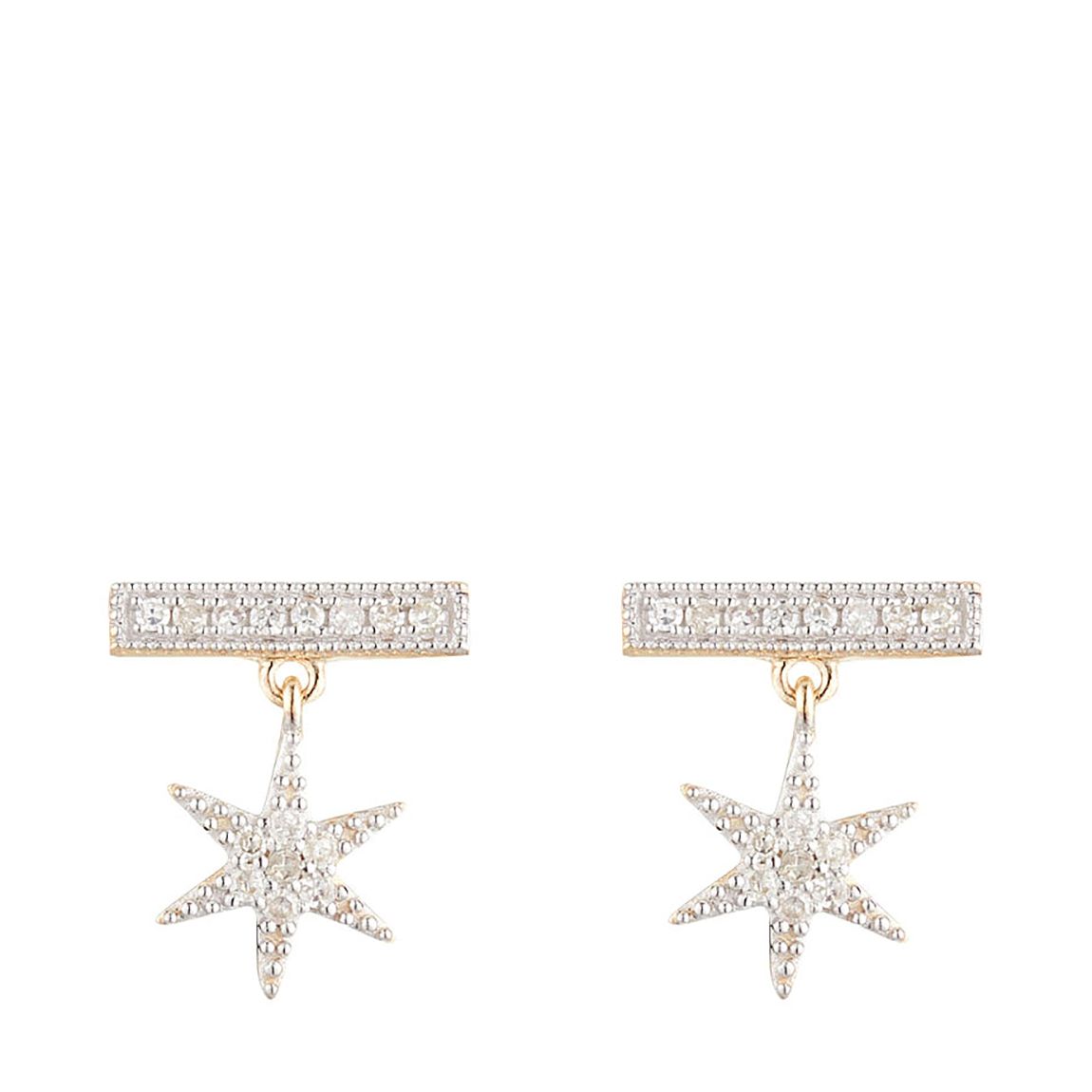 Gold 'Stuga' Diamond Earrings main product photo