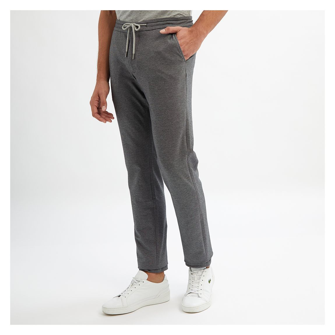 Charcoal Jersey Cotton Blend Joggers main product photo