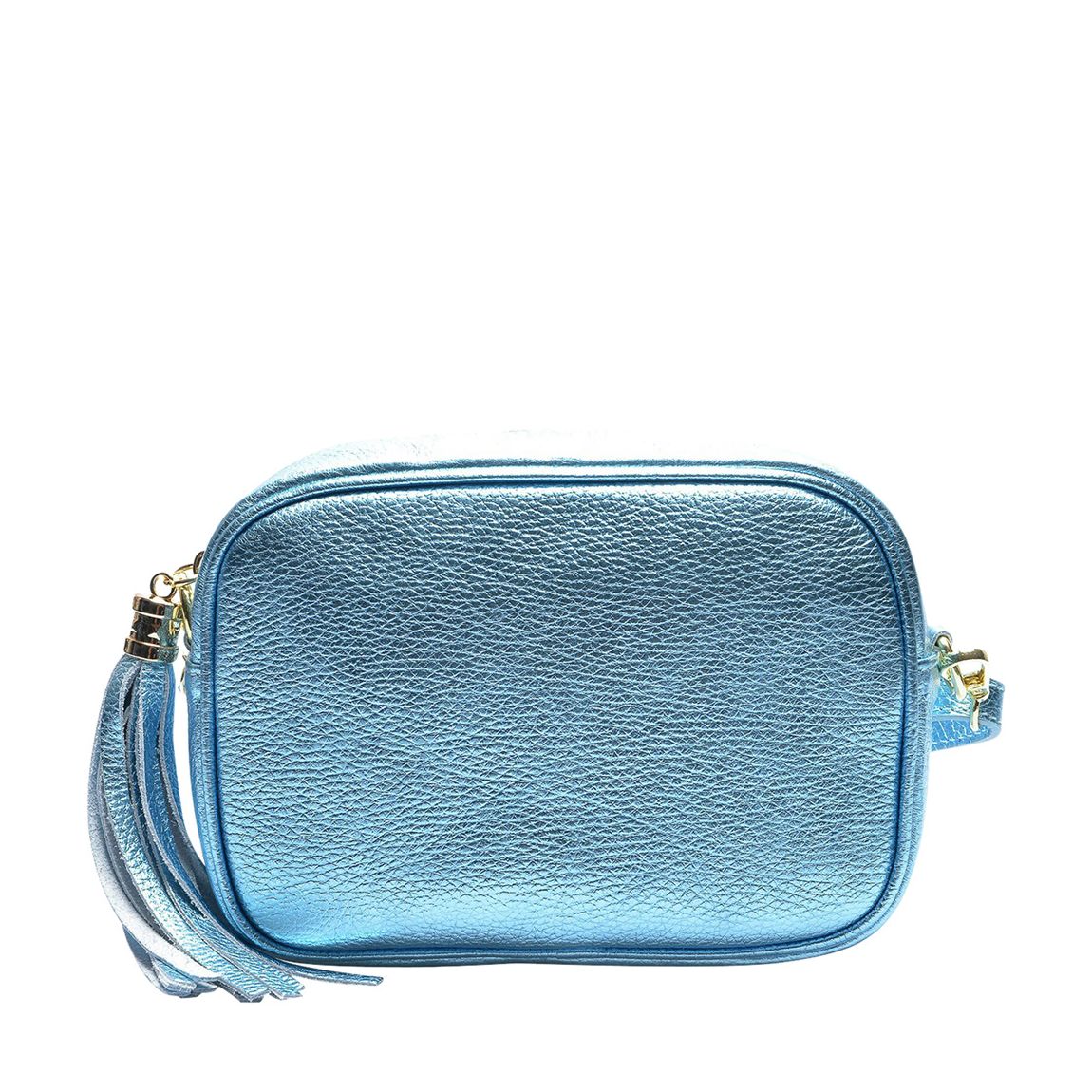 Blue Leather Crossbody Bag main product photo