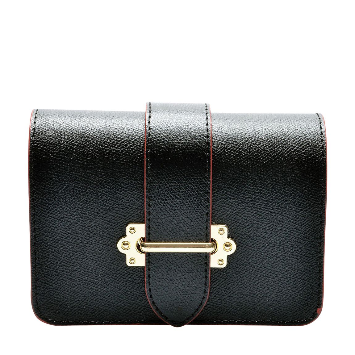 Black Leather Waist Bag main product photo