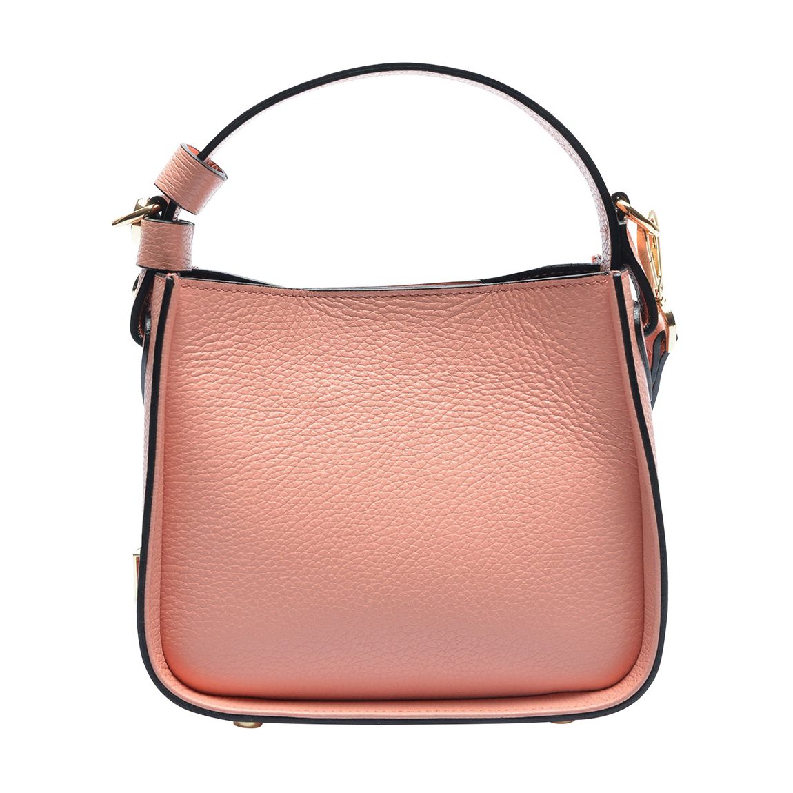 Pink Leather Top Handle Bag main product photo