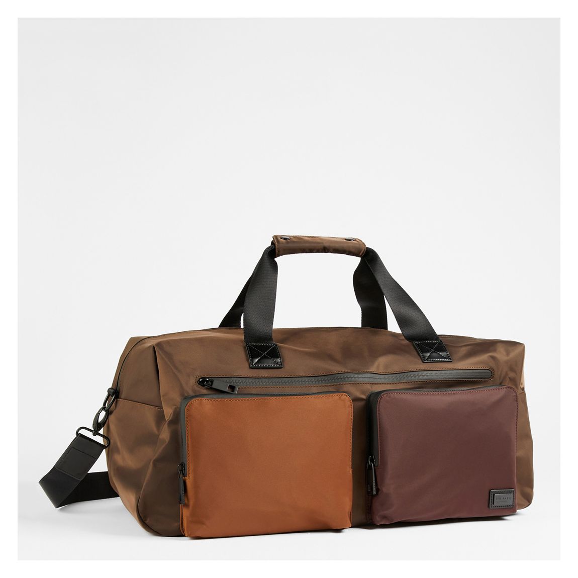 Brown Satin Nylon Holdall main product photo
