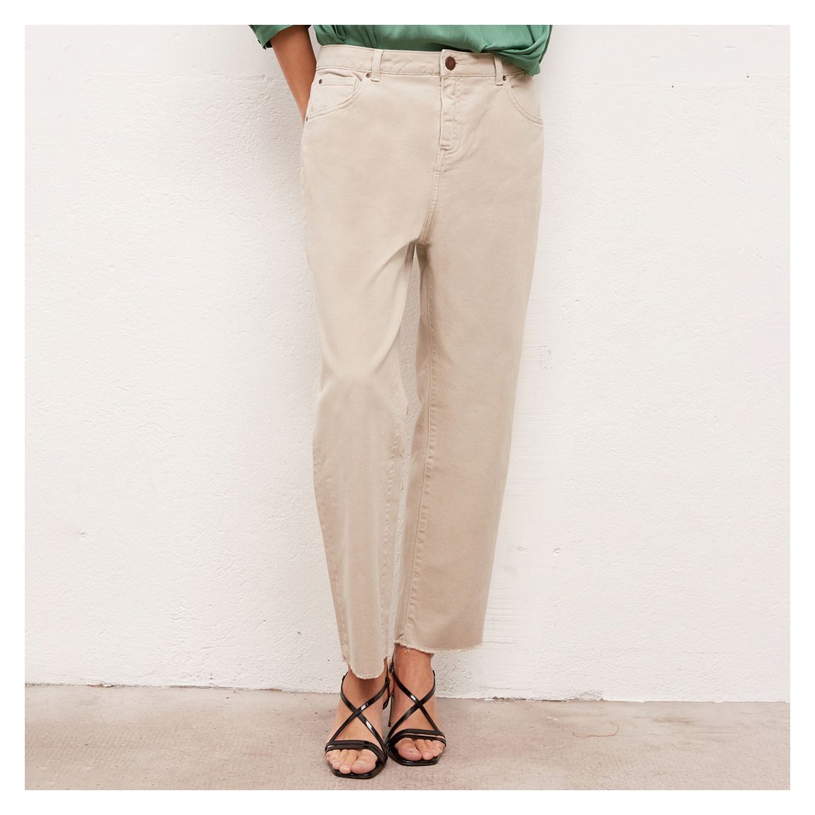 Beige Mantine Straight Leg Jean main product photo