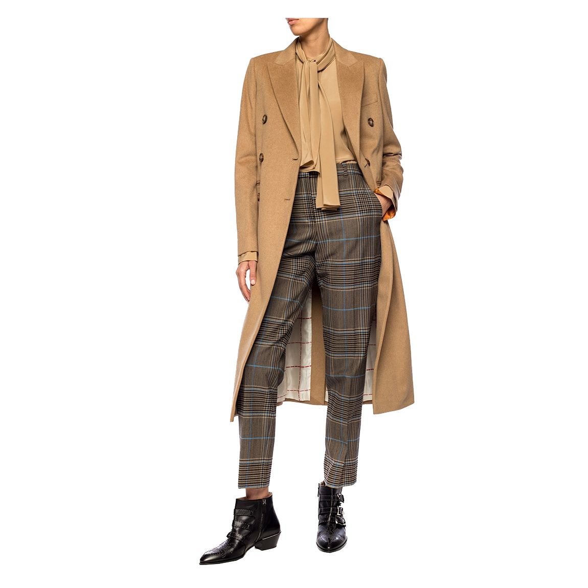 Camel Wool Double Breasted Coat main product photo