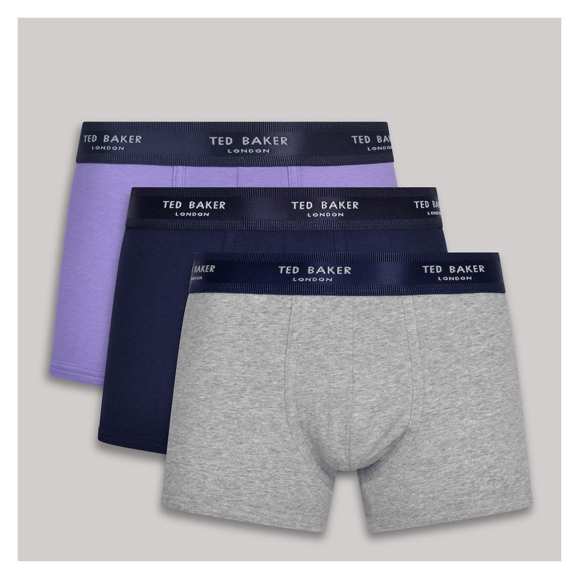 Purple Multi 3-Pack Cotton Trunk main product photo