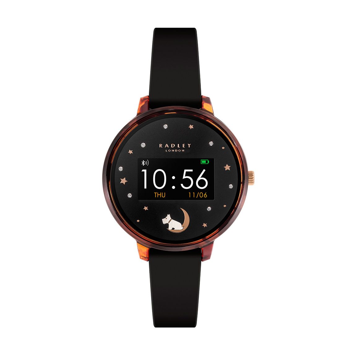 Series 3 Smart Black Strap Tortoise Case Smart Watch RYS003-2094 main product photo