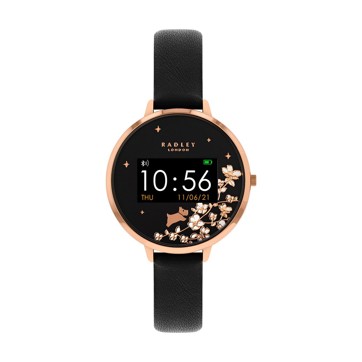Series 3 Smart Black Leather Strap Smart Watch RYS003-2114 main product photo