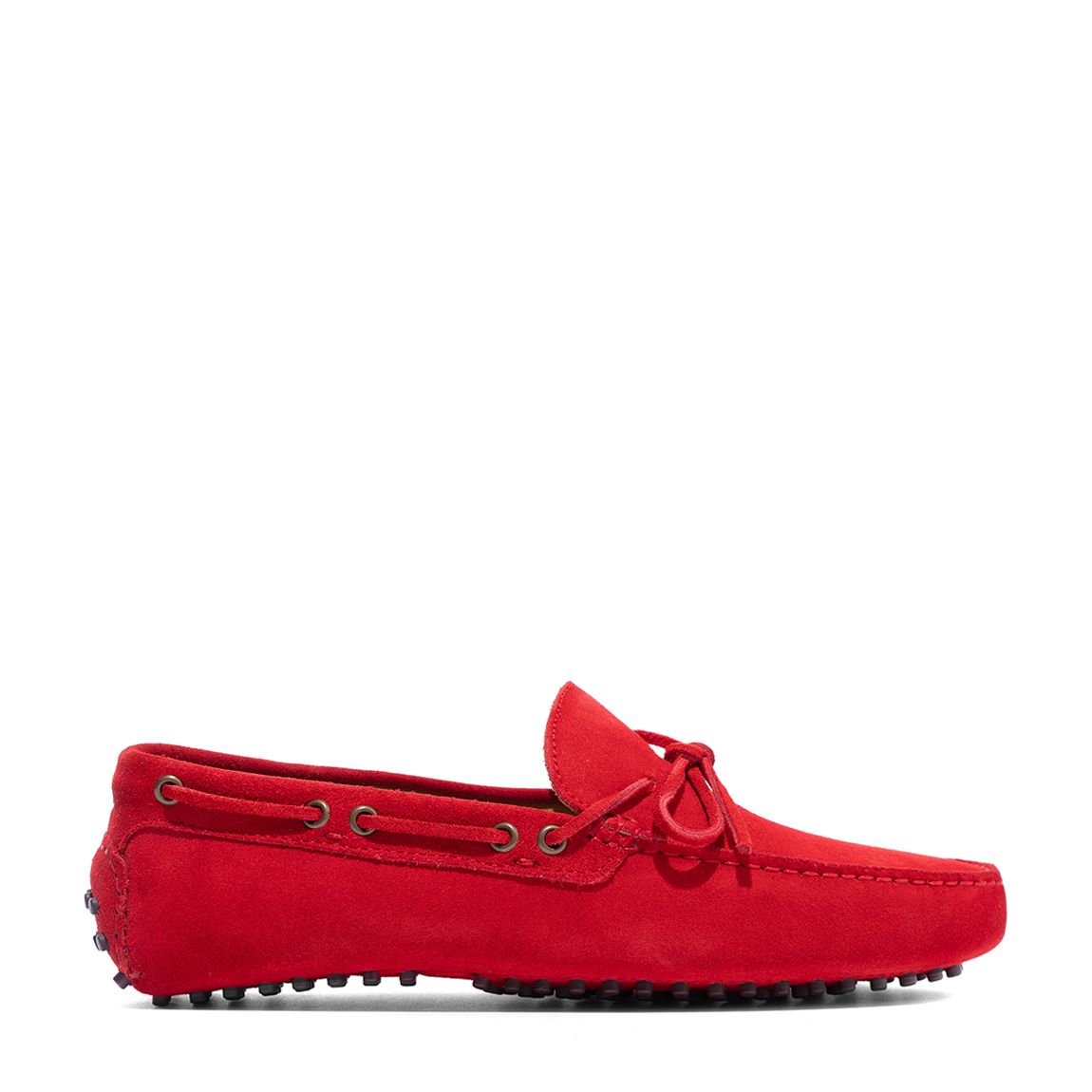 Red Toledo Suede Moccassins main product photo