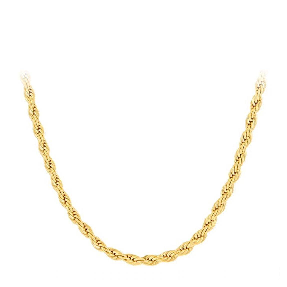 18K Gold Twist Chain Necklace main product photo
