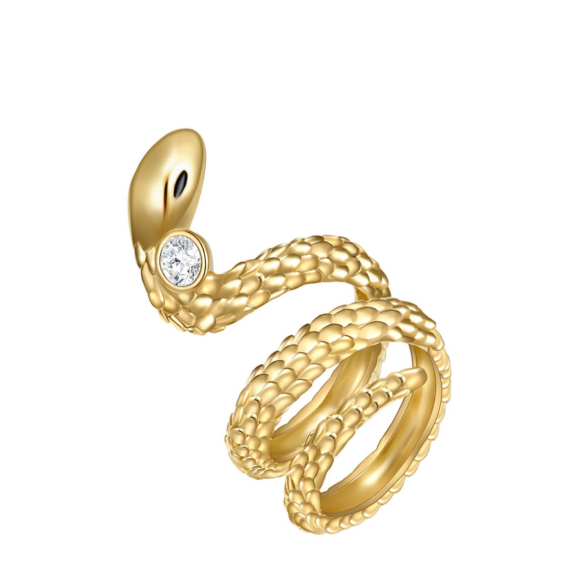 Gold Ring Embellished With Swarovski Crystals main product photo